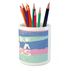 Work Like a Boss Pastel Pencil Pen Holder