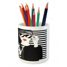 Style is the Answer Text Pencil Pen Holder