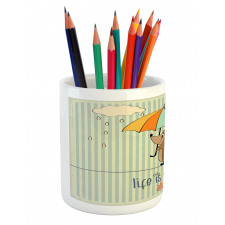 Tightrope Walker Hedgehog Pencil Pen Holder