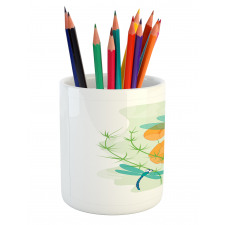 Colorful Nature Bugs Pencil Pen Holder