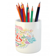 Go Girls Lettering Art Pencil Pen Holder