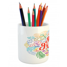 Go Girls Lettering Art Pencil Pen Holder