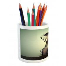 Surrealist Woman Shape Pencil Pen Holder