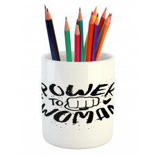 Power Woman Fist Shape Pencil Pen Holder