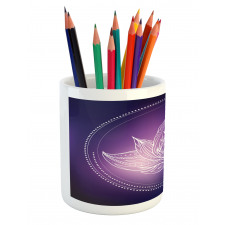 Lotus Flower Space Pencil Pen Holder