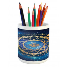 Geometric Emblem Pencil Pen Holder