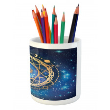 Geometric Emblem Pencil Pen Holder