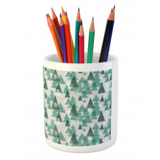 Winter Trees Pencil Pen Holder