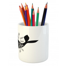 Ocean Whale Silhouette Pencil Pen Holder