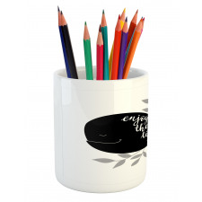 Ocean Whale Silhouette Pencil Pen Holder