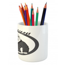 Wrestler Gorilla Pencil Pen Holder