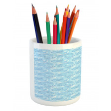 Cloudy Sky Nursery Pencil Pen Holder