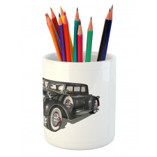 Realistic Classic Car Pencil Pen Holder