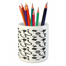 Doodled Pencil Pen Holder