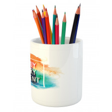 Colorful Dust Clouds Pencil Pen Holder