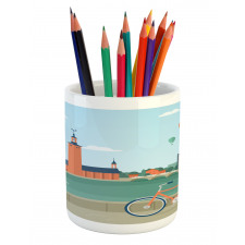 Stockholm Sweden Bicycle Pencil Pen Holder