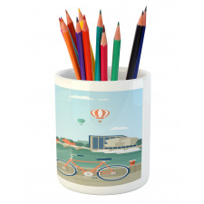 Stockholm Sweden Bicycle Pencil Pen Holder