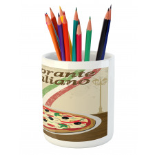 Italian Food Colloseum Pencil Pen Holder