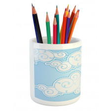 Cartoon Summer Swirls Pencil Pen Holder