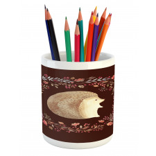 Leaf and Berry Wreath Pencil Pen Holder