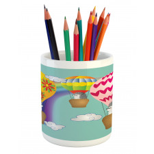 Animals in Balloons Pencil Pen Holder