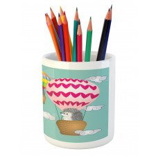 Animals in Balloons Pencil Pen Holder