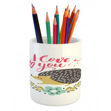 Ink Splatter Words Pencil Pen Holder