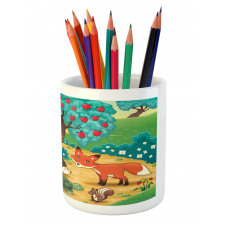 Woodland Happy Animals Pencil Pen Holder