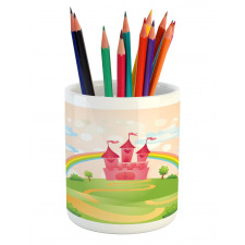 Vibrant Rainbow Pencil Pen Holder