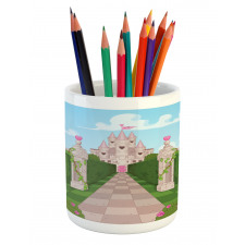 Ivy Covered Pillars Pencil Pen Holder