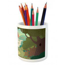 Medieval Woodlands Pencil Pen Holder