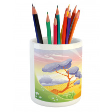 Cartoon Style Tower Pencil Pen Holder