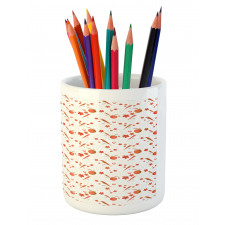 Woodland Flower Pattern Pencil Pen Holder