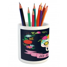 Colorful Wreath Pencil Pen Holder