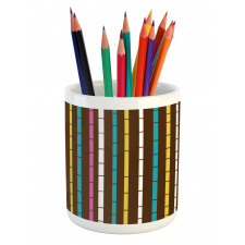 Rainbow Bamboo Sticks Pencil Pen Holder