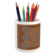 Aboriginal Patterns Pencil Pen Holder