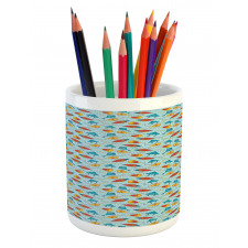 Kite Shaped Animal Pattern Pencil Pen Holder