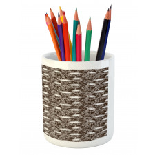 Silhouette Flowers Pencil Pen Holder