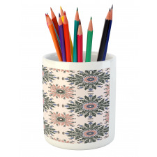 Ornament Print Pencil Pen Holder