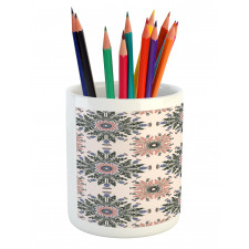 Ornament Print Pencil Pen Holder