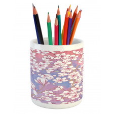 Japanese Spring Bloom Pencil Pen Holder