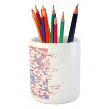 Japanese Spring Bloom Pencil Pen Holder