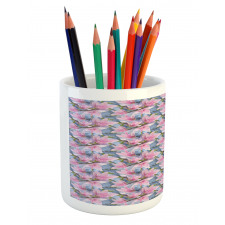 Low Poly Nature Scene Pencil Pen Holder