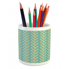 Sprouting Flower Twigs Pencil Pen Holder