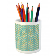 Sprouting Flower Twigs Pencil Pen Holder