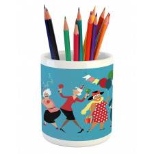 Mature Ladies Dance Pencil Pen Holder