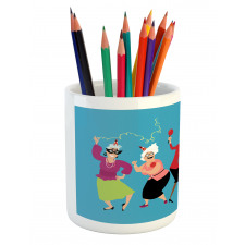 Mature Ladies Dance Pencil Pen Holder