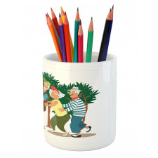 Line Dance Holiday Pencil Pen Holder