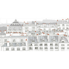 European Roofs of Buildings Pencil Pen Holder