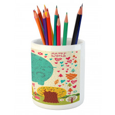 Doodle Nature Woodland Pencil Pen Holder